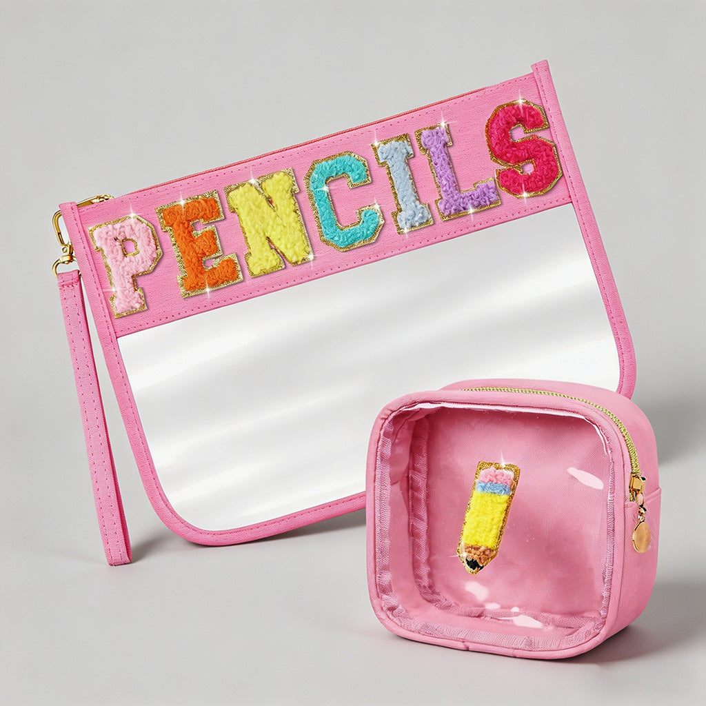 Clear Cosmetic Bag Set