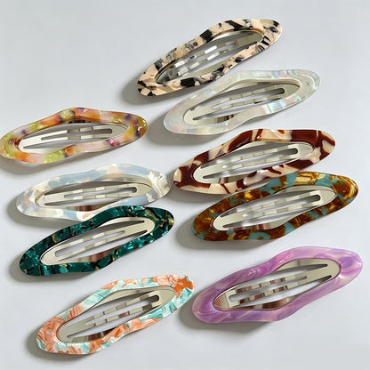 Acetate Oval BB Hair Clip