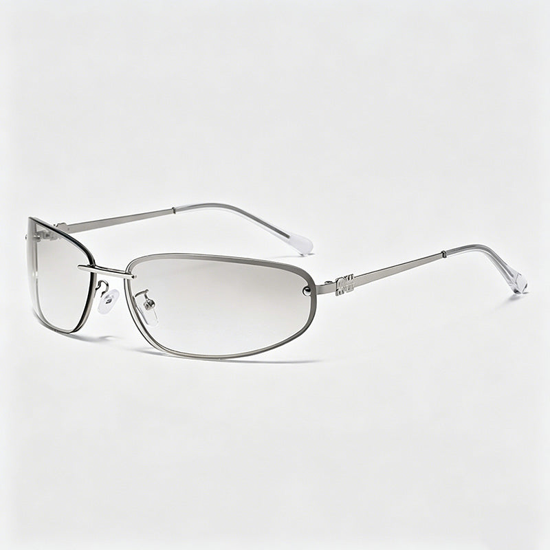 Oval Rimless Sunglasses - Shopdayla Wholesale - #2402