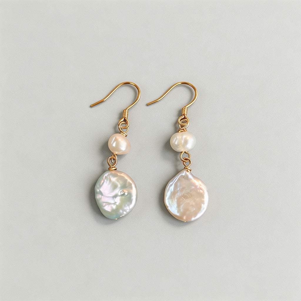 Vintage Baroque Pearl Drop Ear - Shopdayla Wholesale - #2386