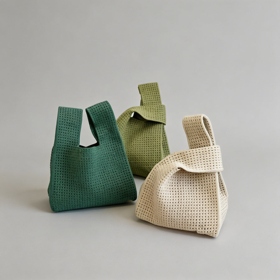 Hollow Out Knit Tote Bag - Shopdayla Wholesale - #2098