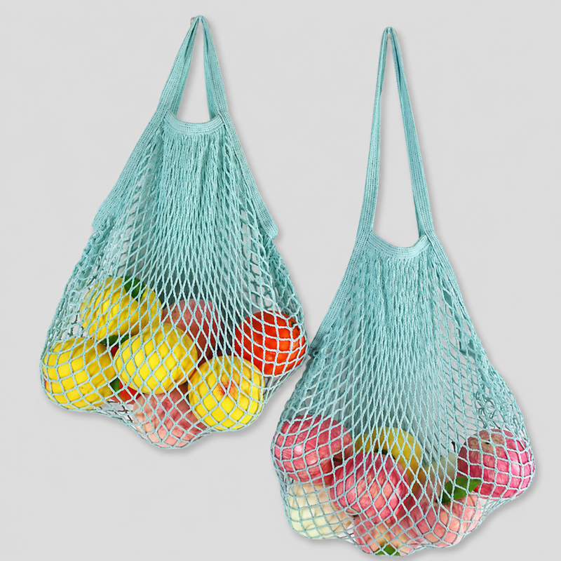 Cotton Woven Mesh Shopping Tot - Shopdayla Wholesale - #0962