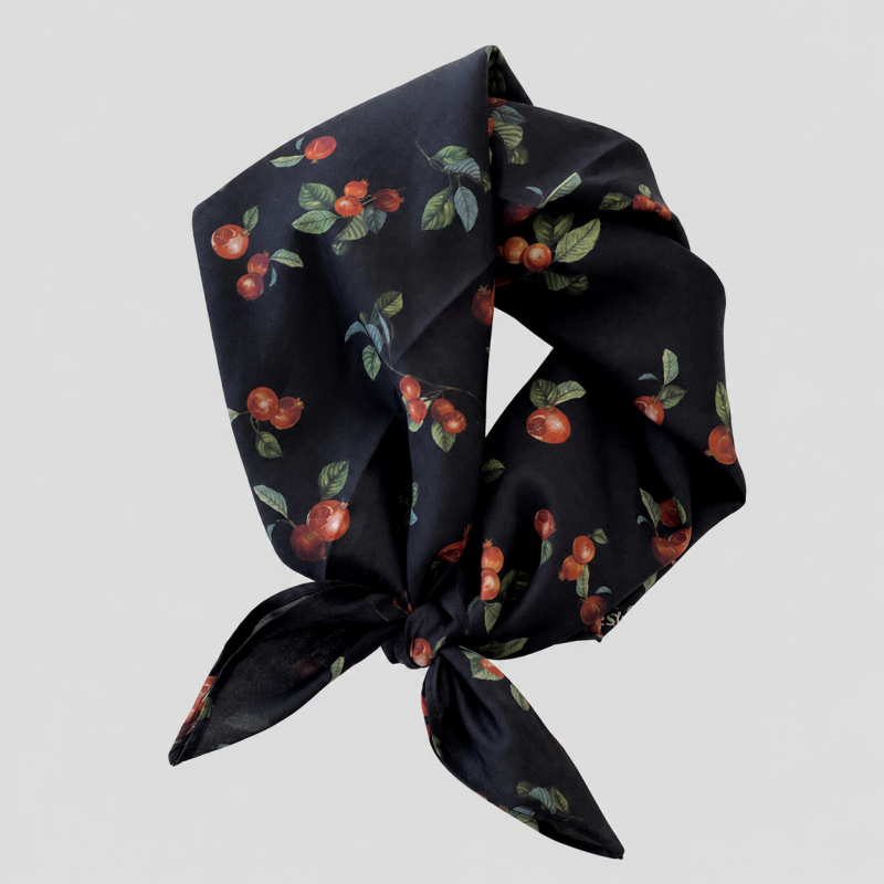 Floral Cotton Square Scarf Hea - Shopdayla Wholesale - #3474