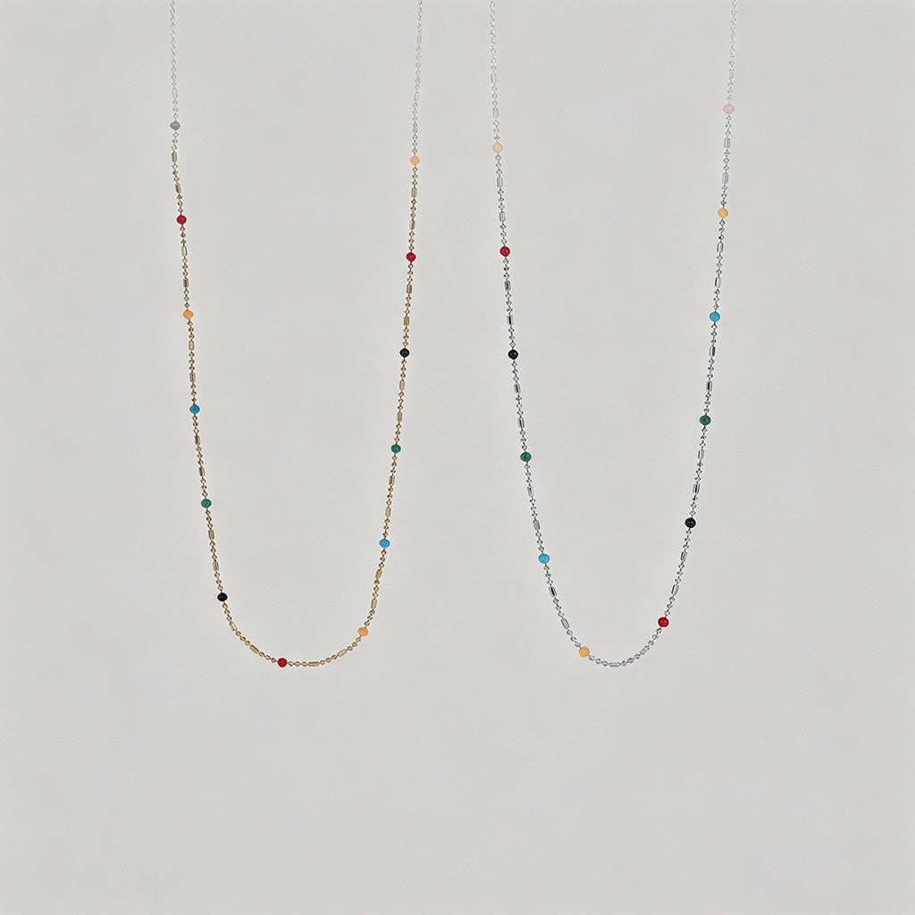 Multicolor Enamel Bead Sparkle - Shopdayla Wholesale - #3842