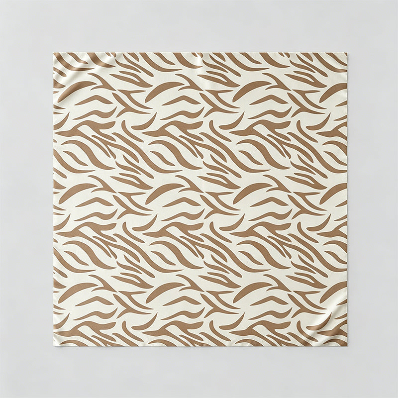 Animal‑Stripe Print Large Squa - Shopdayla Wholesale - #3346