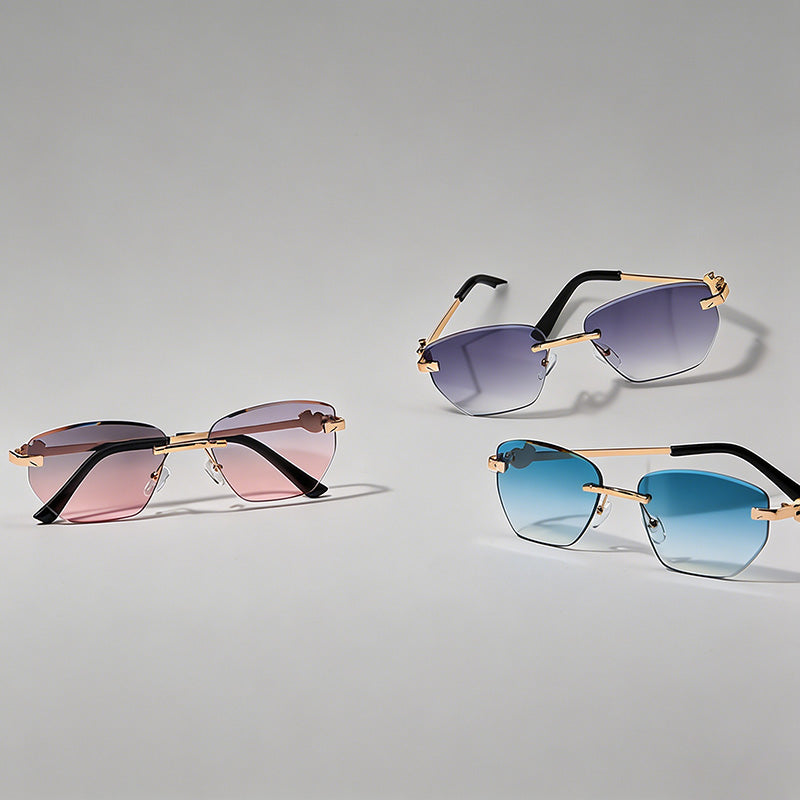Rimless Cut-Edge Gradient Sung - Shopdayla Wholesale - #8098