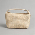 Vintage Straw Mini Top Handle Bag