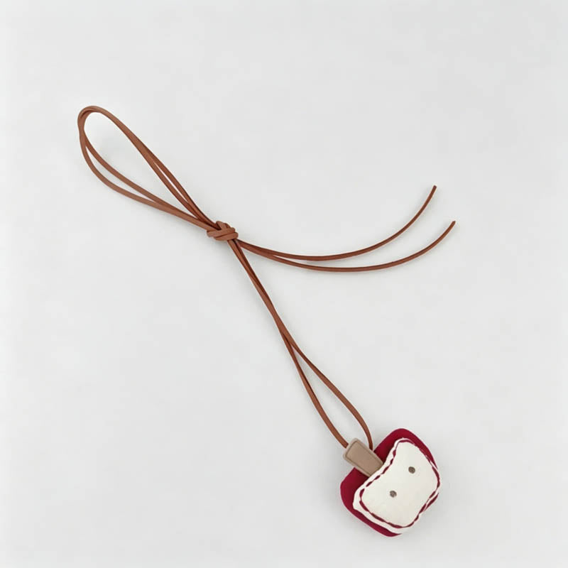 Cartoon Fabric Pendant Necklac - Shopdayla Wholesale - #1426