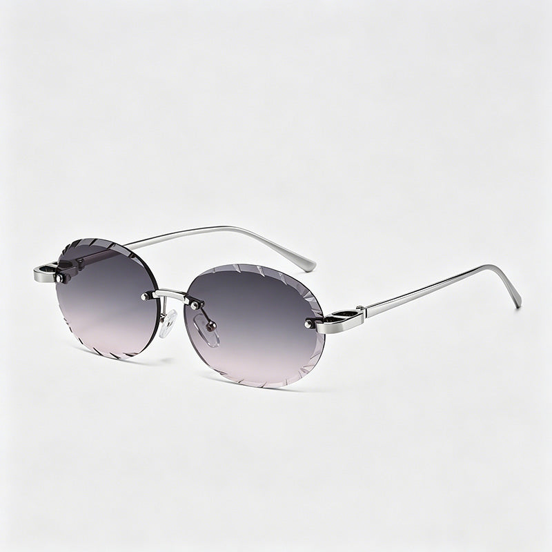 Rimless Cut-Lens Sunglasses - Shopdayla Wholesale - #9362