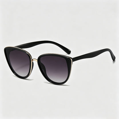 Cat Eye Gold Trim Sunglasses - Shopdayla Wholesale - #9938