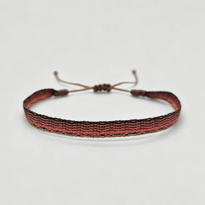 5 Pack Ethnic Hand‑Woven Pattern Bracelet Set