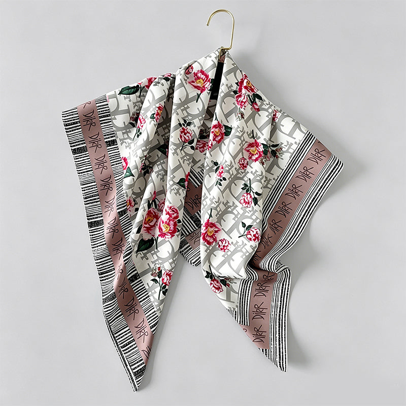 Animal‑Stripe Print Large Squa - Shopdayla Wholesale - #3618