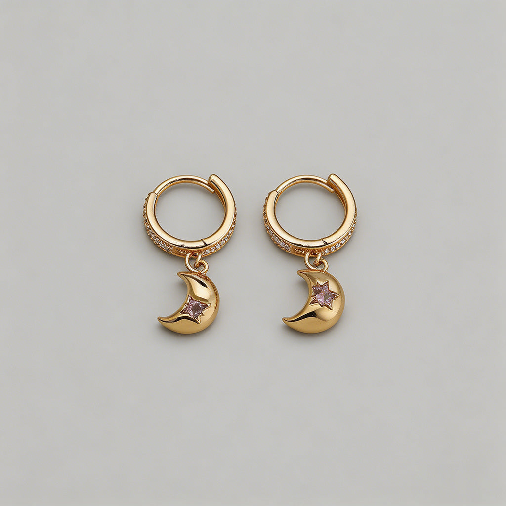 Gold Huggie Hoop Earring - Shopdayla Wholesale - #7906