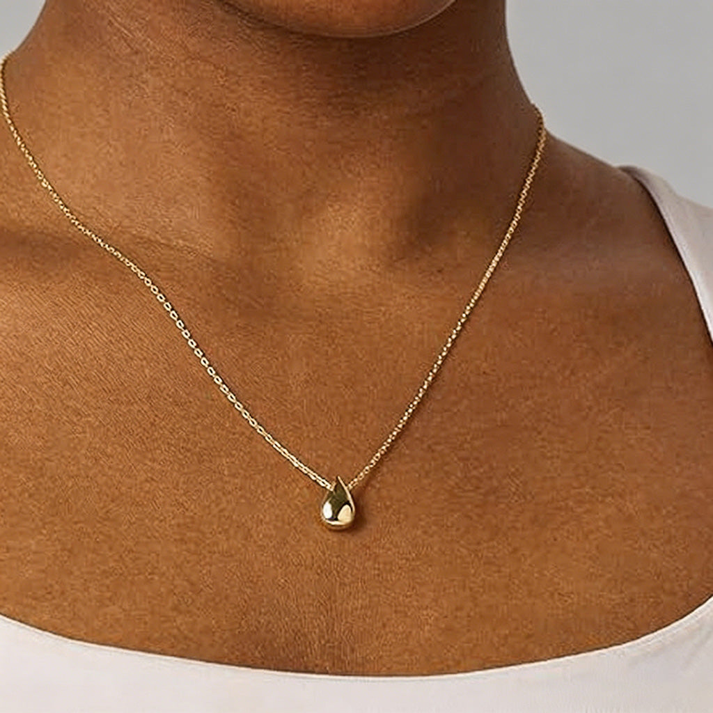 Minimalist Teardrop Pendant Ne - Shopdayla Wholesale - #0930