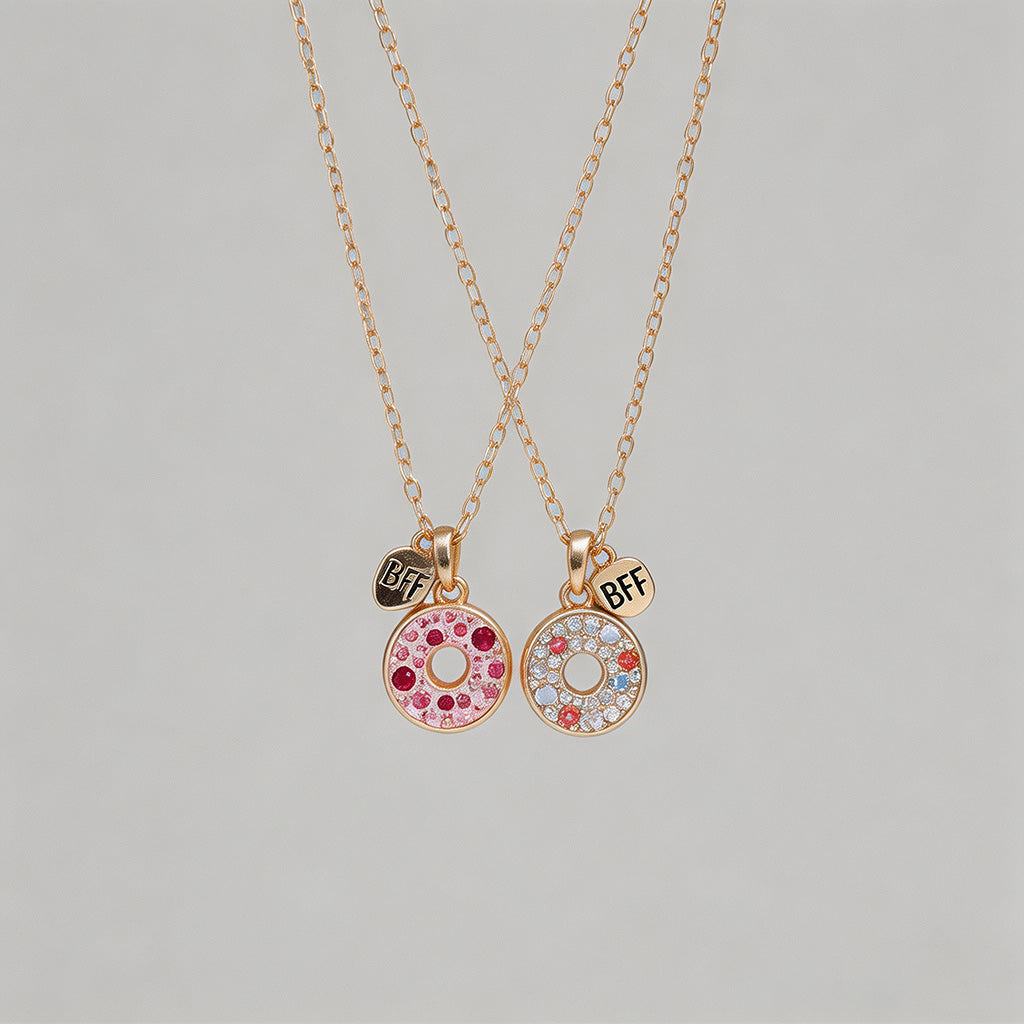 Sparkle Donut BFF Friendship N - Shopdayla Wholesale - #0482