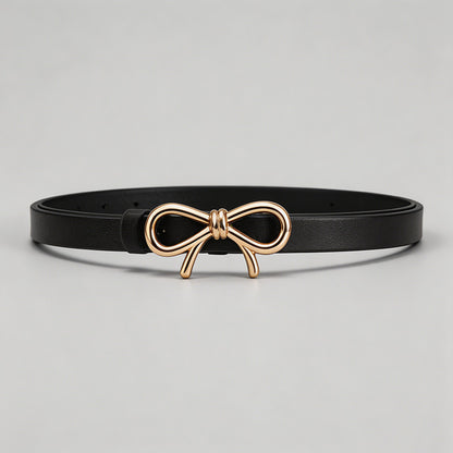 Bow Accent Skinny Belt - Shopdayla Wholesale - #9026