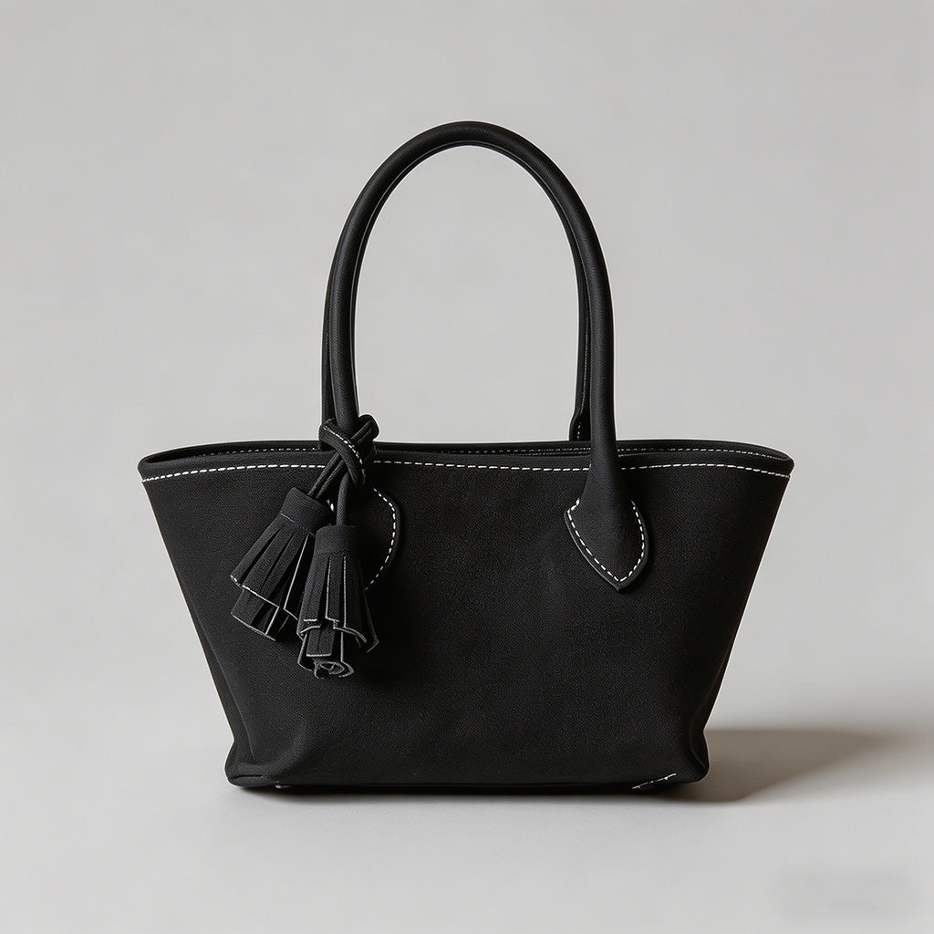 Vintage Suede Mini Tote Bag