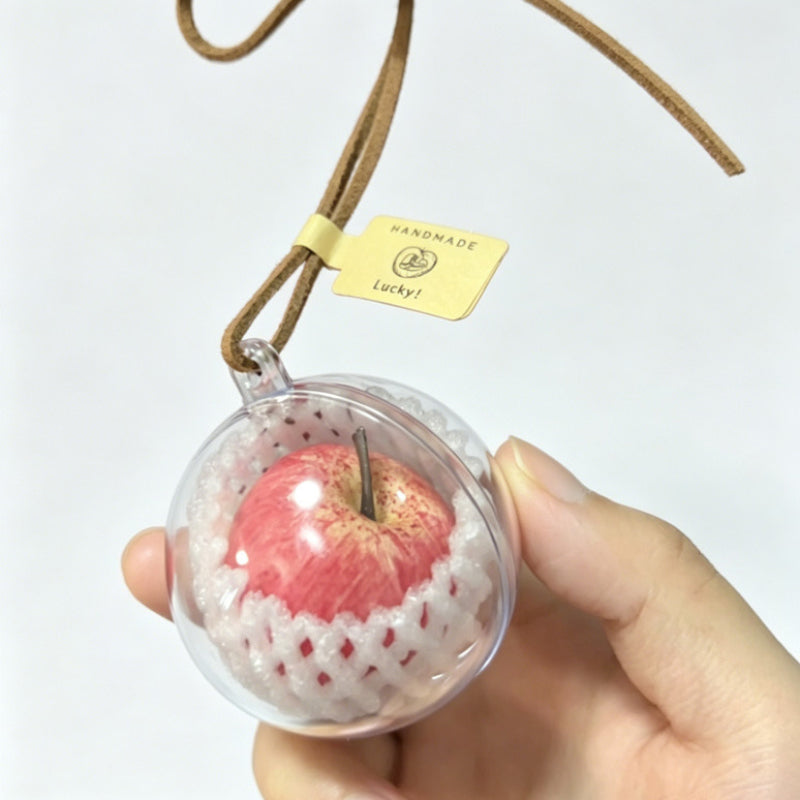 Apple Car Hanging Pendant Car Keychain