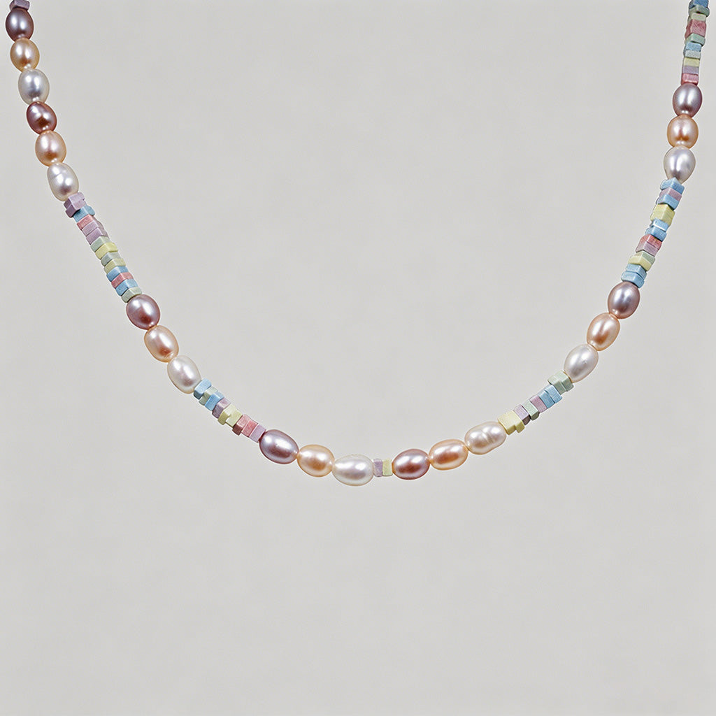 Dainty Mixed Color Pearl & Iri - Shopdayla Wholesale - #2722