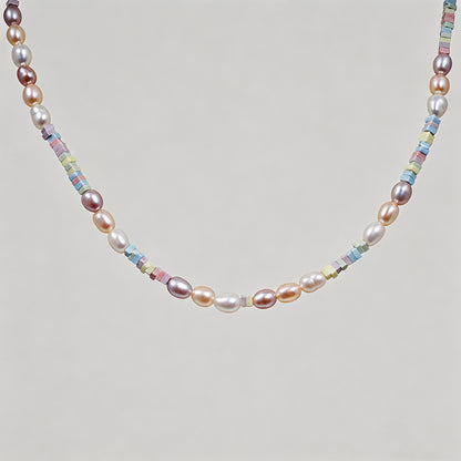 Dainty Mixed Color Pearl & Iri - Shopdayla Wholesale - #2722