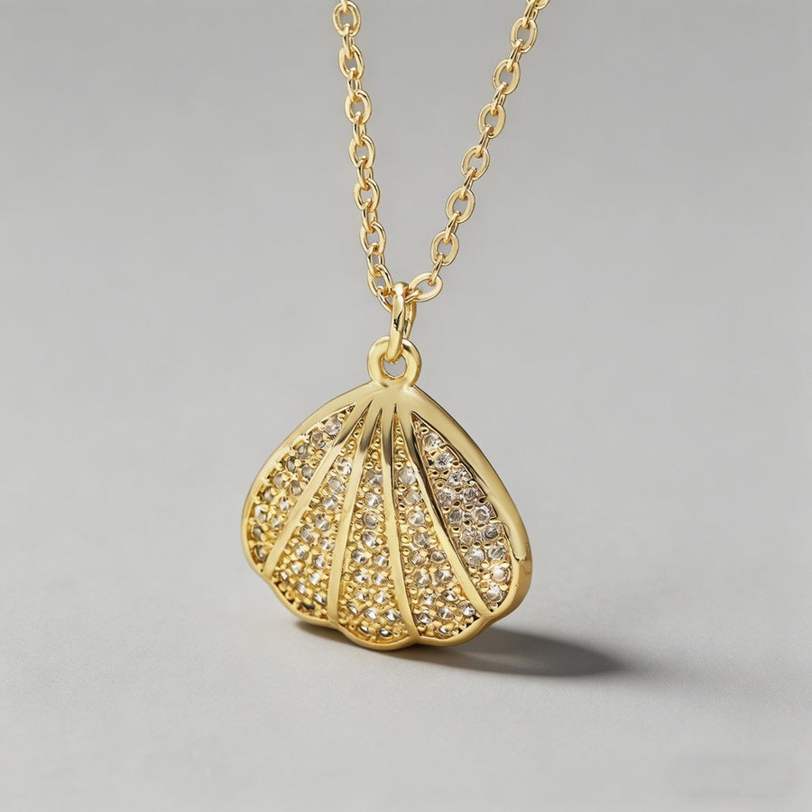Sea Star & Shell Pendant Neckl - Shopdayla Wholesale - #8322