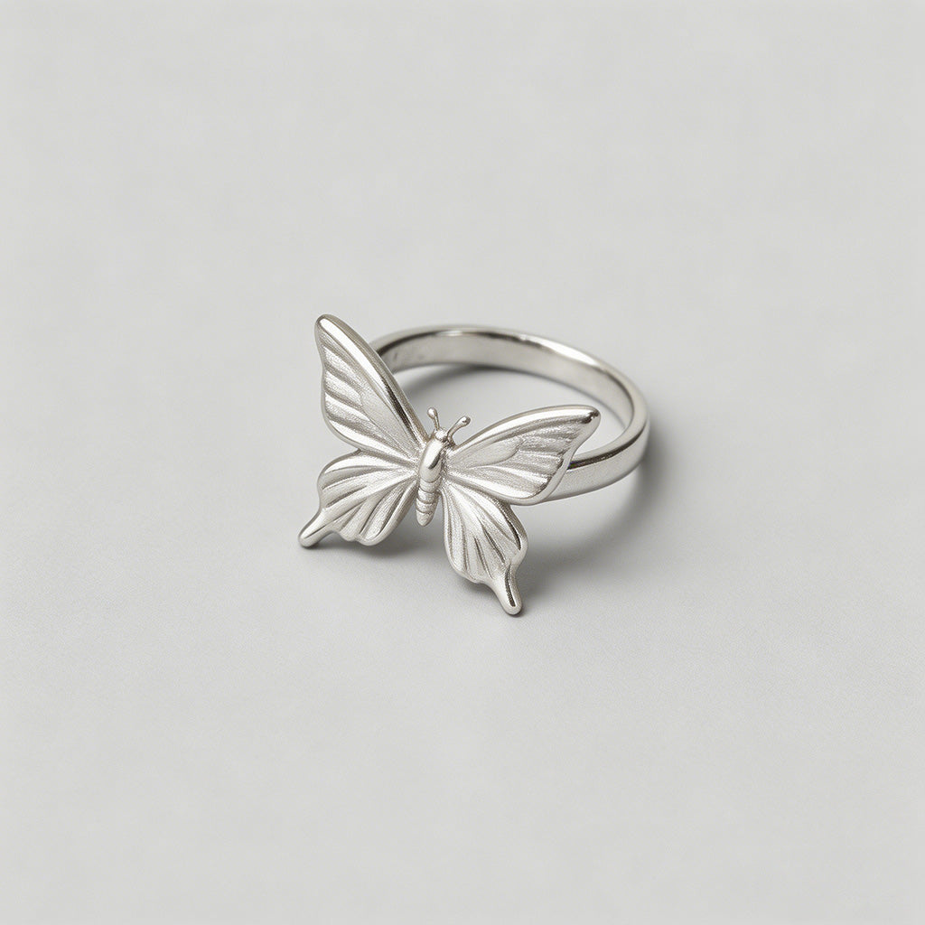 Silver Open Adjustable Ring - Shopdayla Wholesale - #6418
