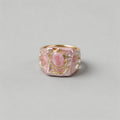 Pink Enamel Mother-of-Pearl He - Shopdayla Wholesale - #1314