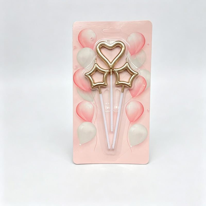 Hollow Heart & Star Birthday C - Shopdayla Wholesale - #7282