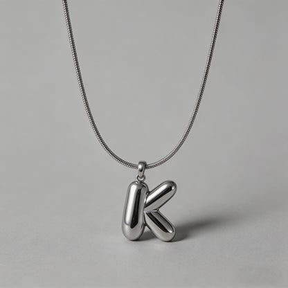 3D Bubble Letter Initial Neckl - Shopdayla Wholesale - #1890