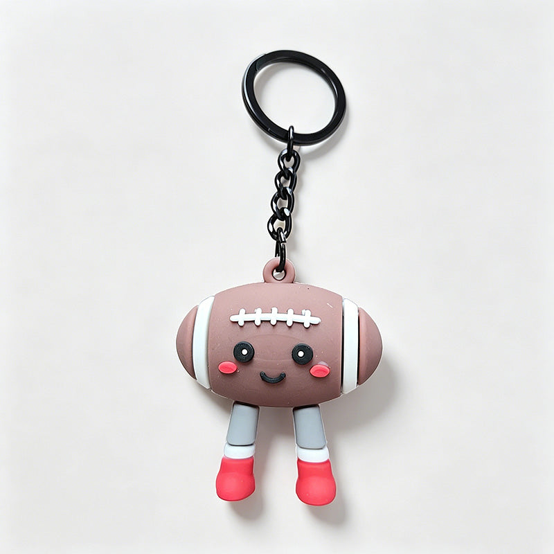 Sports Ball Cartoon Keychains - Shopdayla Wholesale - #4434