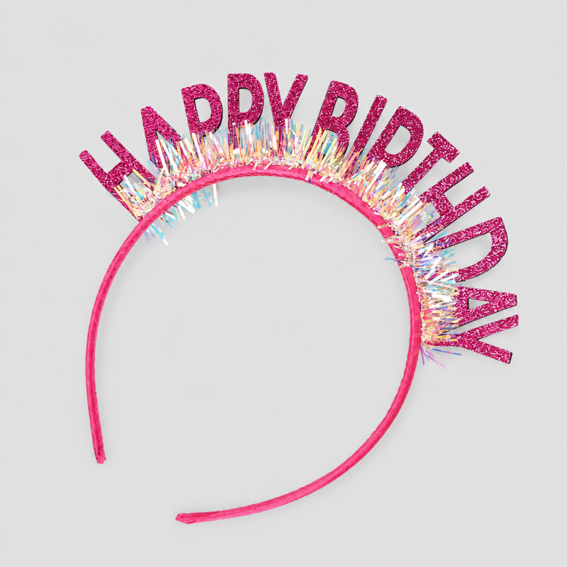 Glitter "Happy Birthday" Party Headband