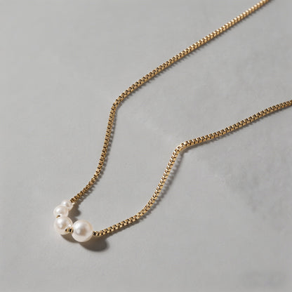 Pearl 18K Gold Plated Stainles - Shopdayla Wholesale - #9538