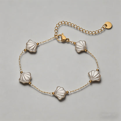 Mother-of-Pearl Dainty Gold Br - Shopdayla Wholesale - #4914
