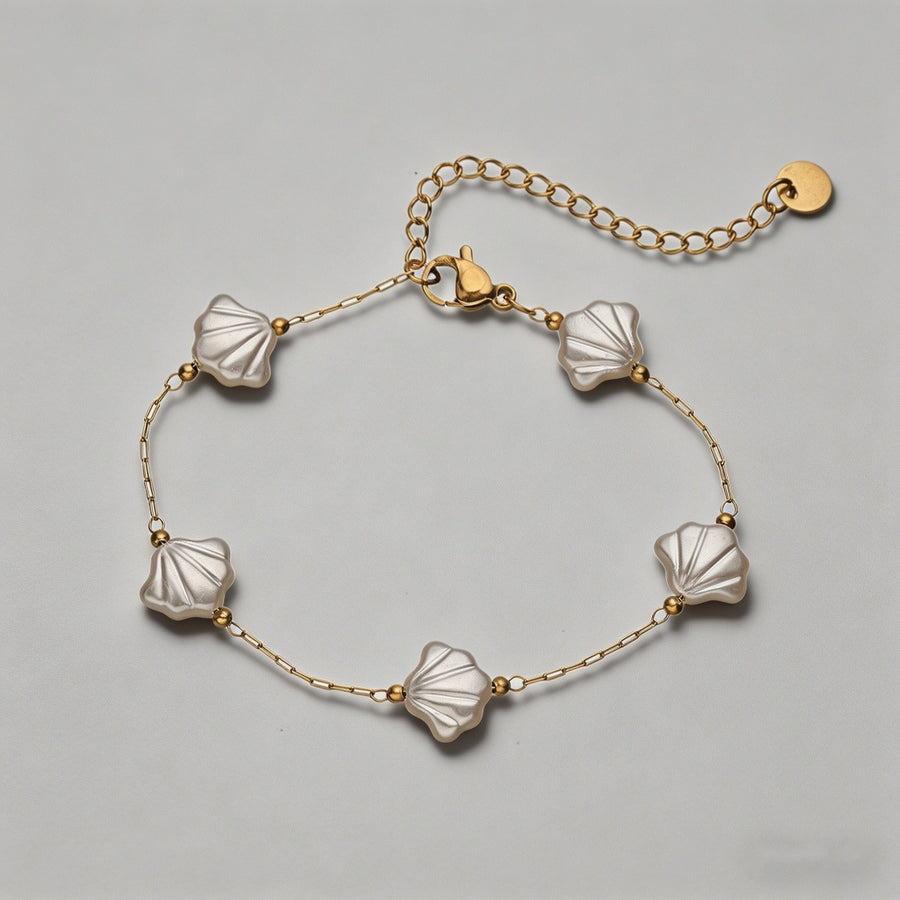 Mother-of-Pearl Dainty Gold Br - Shopdayla Wholesale - #4914