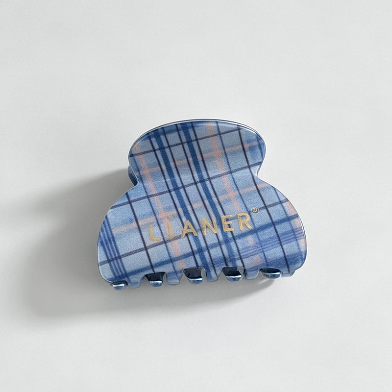 Fresh Blue Plaid Pattern Hair - Shopdayla Wholesale - #0626