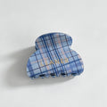 Fresh Blue Plaid Pattern Hair - Shopdayla Wholesale - #0626