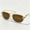 White Frame / Brown Lens / One Size