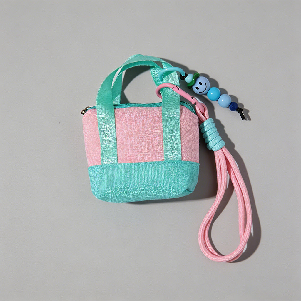Colorblock Mini Tote Pouch - Shopdayla Wholesale - #3794