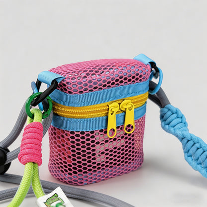 Mesh Cylindrical Crossbody Pou - Shopdayla Wholesale - #9602