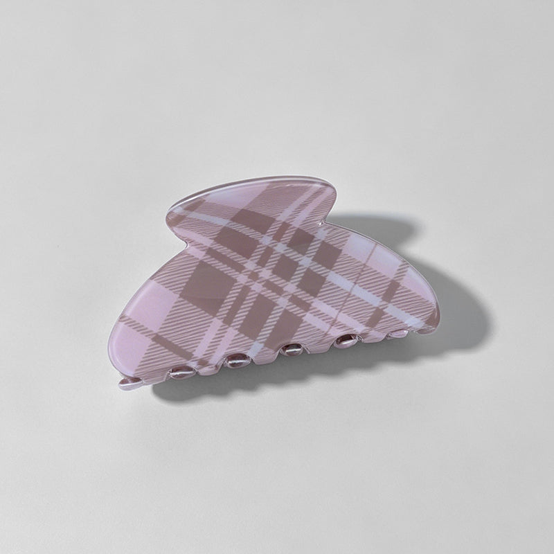 Gentle Pink-Brown Plaid Patter - Shopdayla Wholesale - #3410