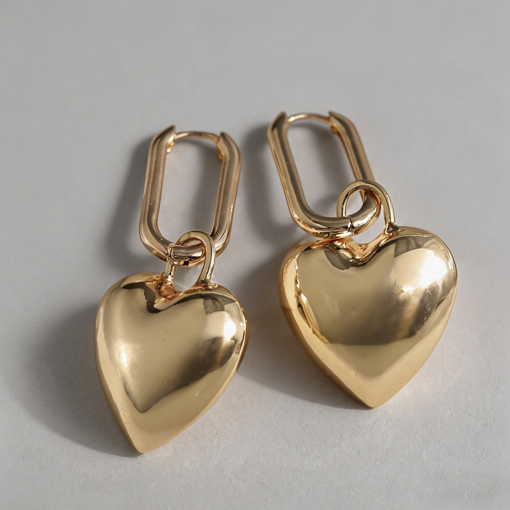 Luxury 3D Puffy Heart Dangle E - Shopdayla Wholesale - #9650