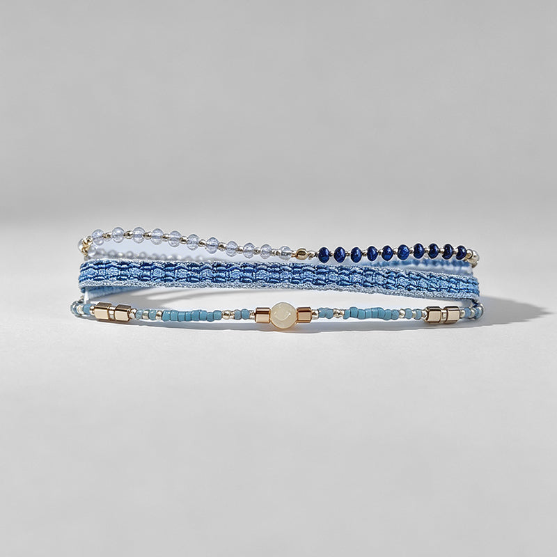 Simple Beaded Layered Bracelet - Shopdayla Wholesale - #7906