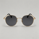 Gold Frame Gray Lens / One Size