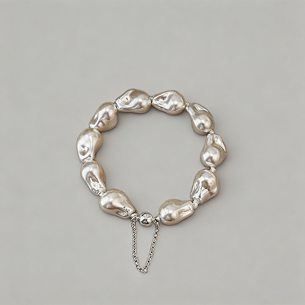 Luxe Baroque Pearl Magnetic Cl - Shopdayla Wholesale - #0546