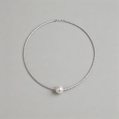 Sparkle Chain Pearl Pendant La - Shopdayla Wholesale - #8098