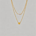 Double Layer Star & Pearl Pend - Shopdayla Wholesale - #5138
