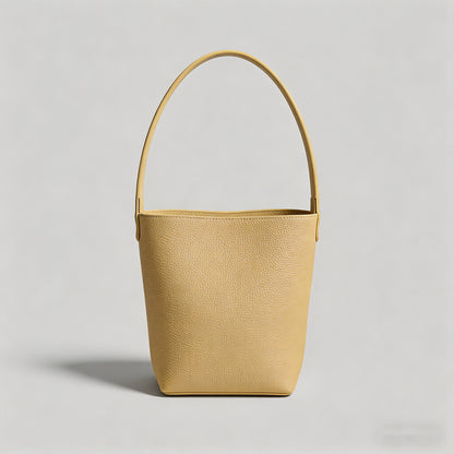 Minimalist Pebbled Leather Buc - Shopdayla Wholesale - #8338