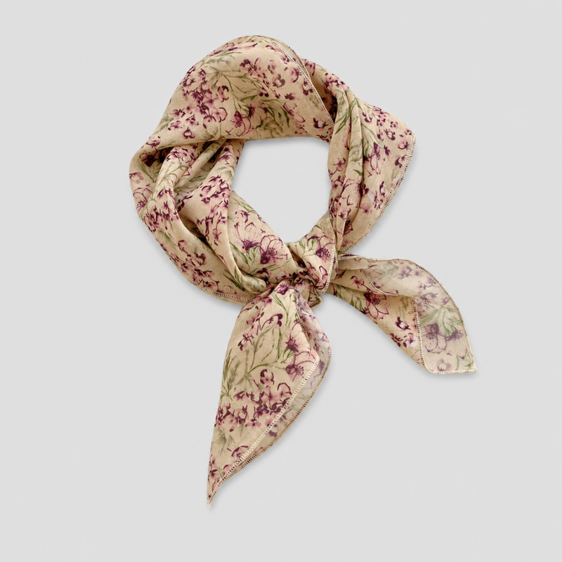 Vintage Floral Square Scarf - Shopdayla Wholesale - #0690