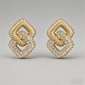 Hoop & Interlock Diamond-Shape - Shopdayla Wholesale - #7202