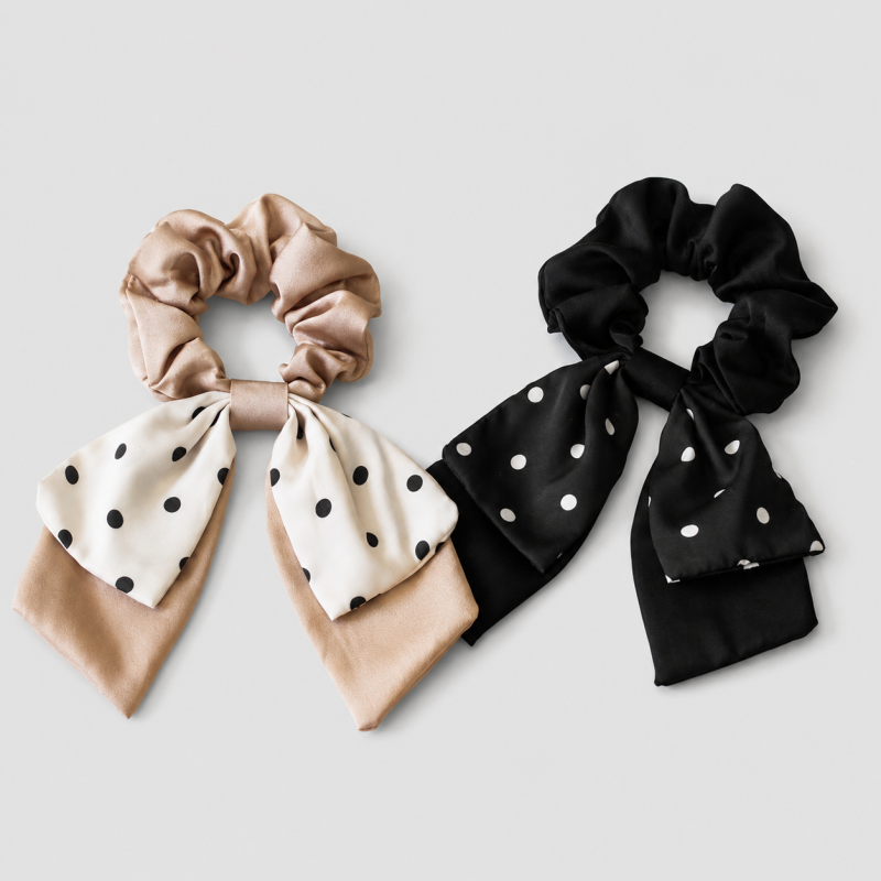 Elegant French Polka Dot Bow L - Shopdayla Wholesale - #2850